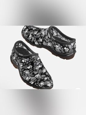 Sloggers dog/cat Paw-Print Garden Clogs/ nursing shoes